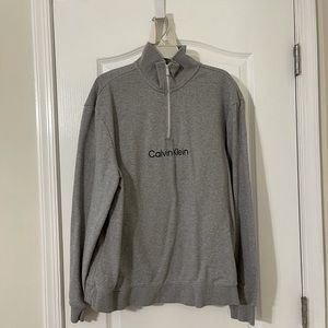 Mens Calvin Klein Sweatshirt Zip-Up